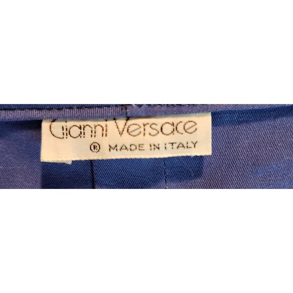 Gianni Versace Vintage‎ Double-Breasted Jacket Size 21 PTP Italy Designer Gold - Picture 3 of 9